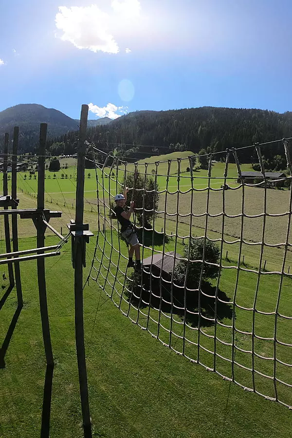 Reach new heights at the almlust high ropes course in Flachau