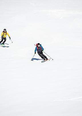 Skitourenabfahrt