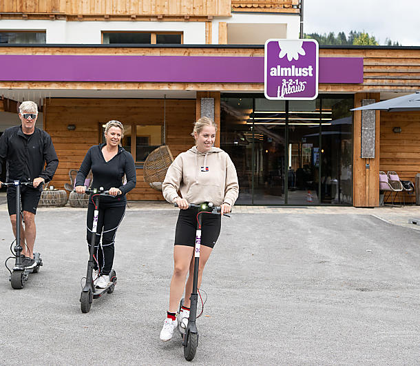 Scooterfahren in der almlust